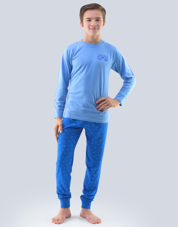 Chlapecké pyžamo dlouhé 69000P  modré - Gina