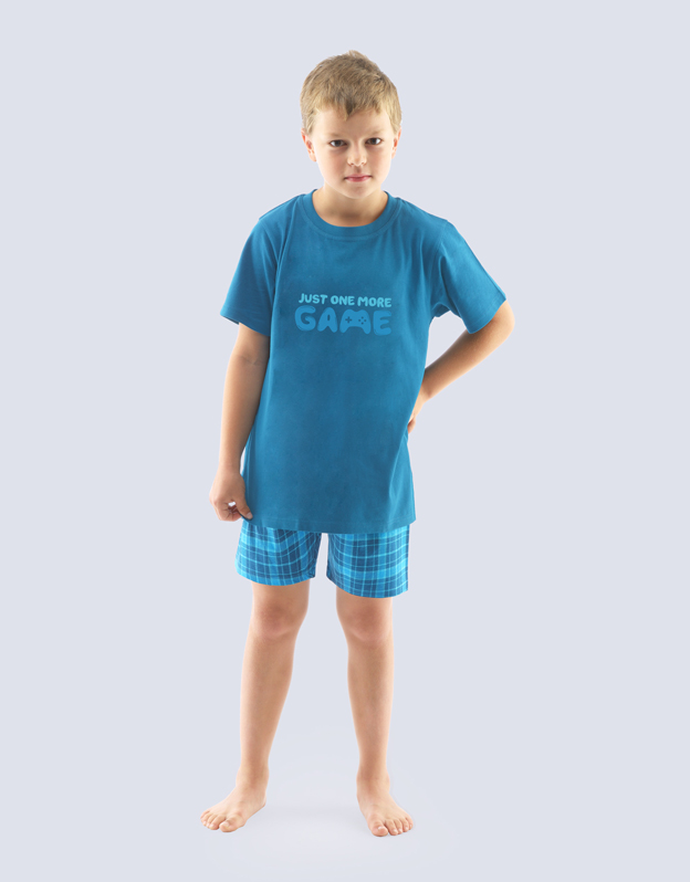 Chlapecké pyžamo krátké 69002P modré - Gina