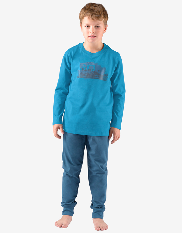 Chlapecké pyžamo dlouhé 69003P  modré - Gina