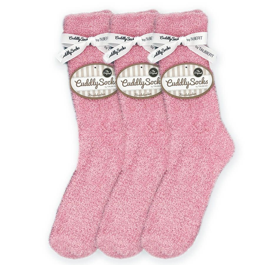 Dámské jemné žinylkové ponožky smooth růžová  - Taubert