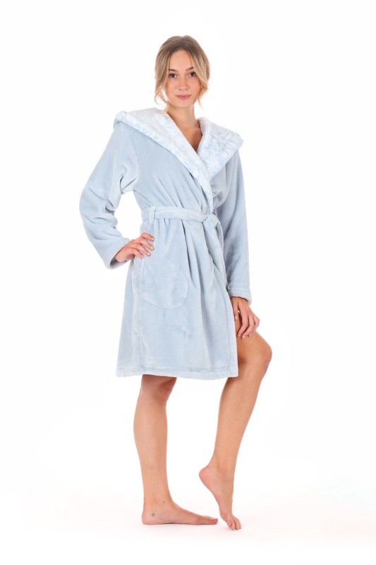 Dámský 3/4 župan Flora 4856 5251 ice blue- Vestis