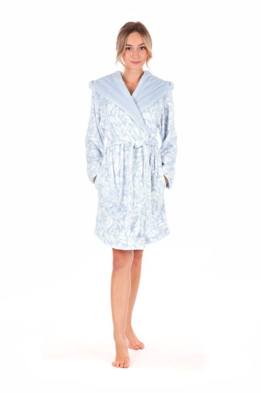 Dámský 3/4 župan Flora 4856 5253 ice blue- Vestis