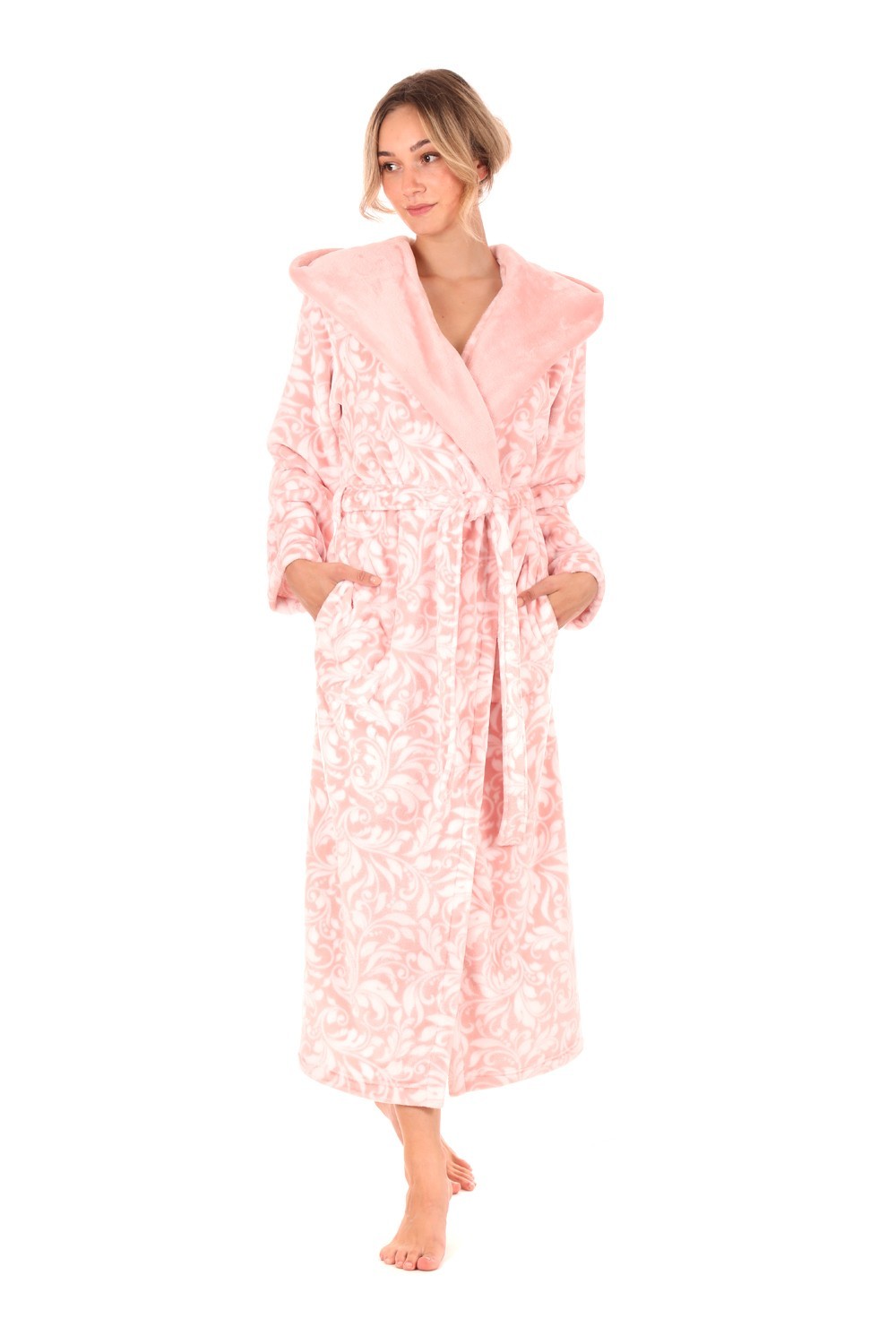 Dámský  župan Flora 3956 3053 pink pearl  - Vestis