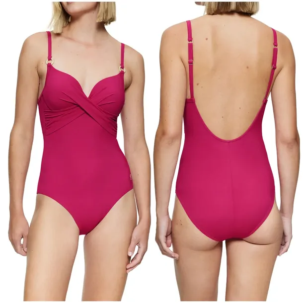 Dámské jednodílné plavky Summer Twist OWP růžové- Triumph
