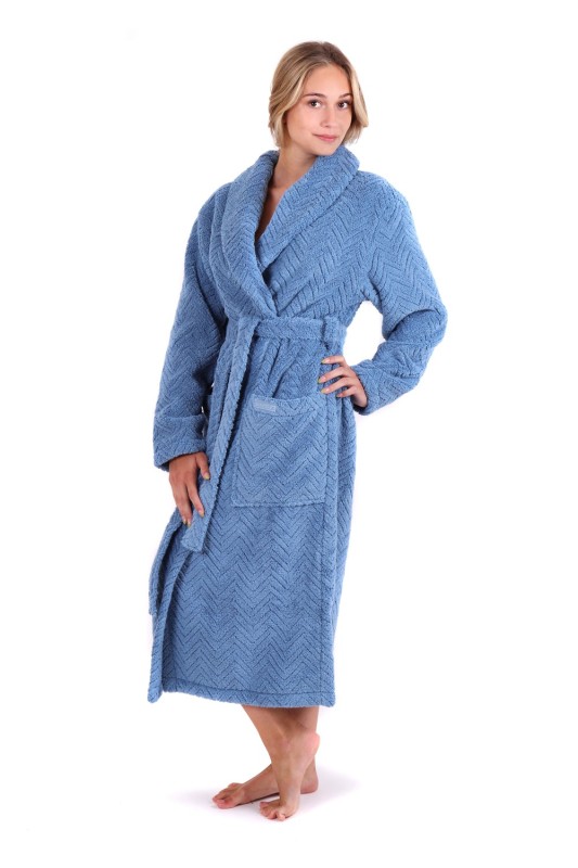 Dámský župan Athena 2116 5456 denim světlý  - Vestis